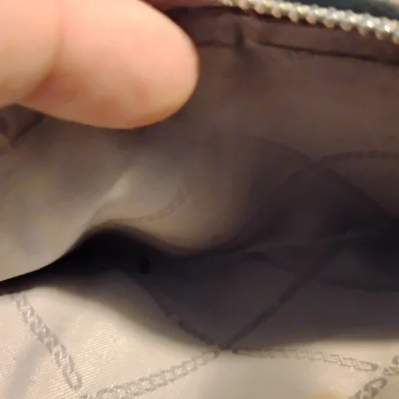 Michael Kors Metallic Silver Wristlet Double Wallet With Box - Picture 10 of 12